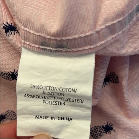 Molokai Surf Co Men’s Pink Short Sleeve Button Down Pineapple Hawaiian Shirt XL - Picture 5 of 7